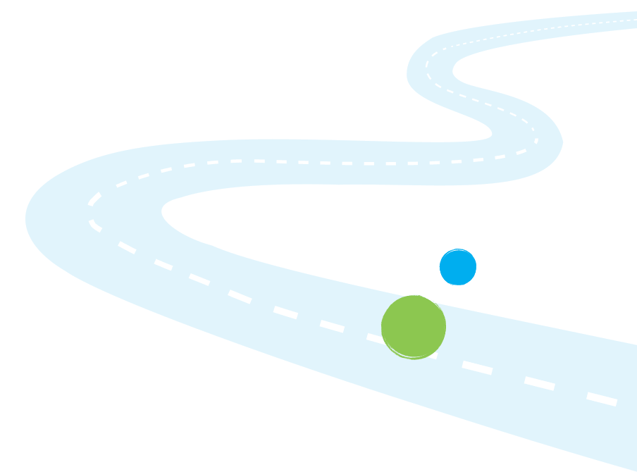 Strada con cerchi