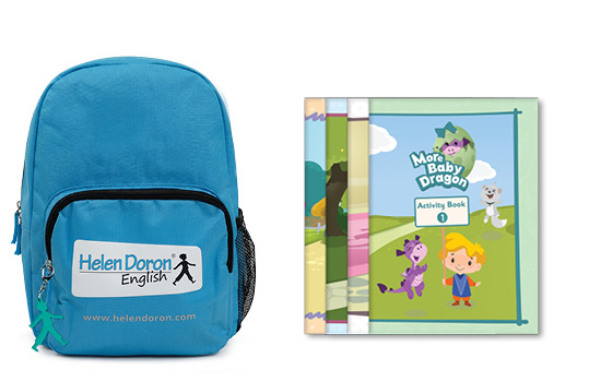 Altri libri del corso "More Baby Dragon" e la borsa